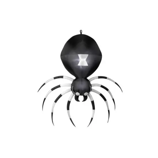 6ft. Airblown&reg; Inflatable Halloween Hanging Black & White Spider {1}