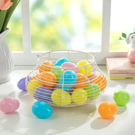 Glitzhome&reg; 6 Colors Easter Plastic Fillable Eggs, 90ct. {3}