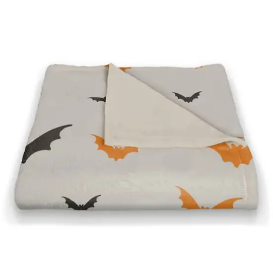 Halloween Bats Fleece Blanket {3}