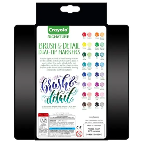 Crayola® Signature™ 32 Color Brush & Detail Dual-Tip Markers {4}