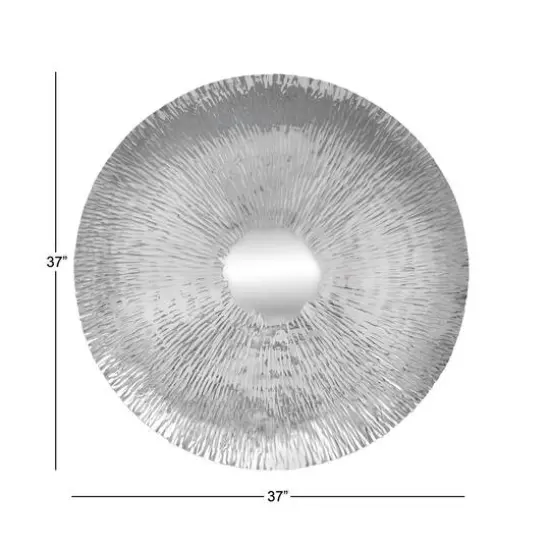36" Silver Glam Ornamental Stainless Steel Wall D&eacute;cor {7}