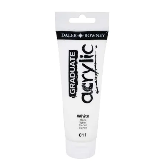 Daler-Rowney&reg; Graduate Acrylic Paint, 120mL 011 White {1}
