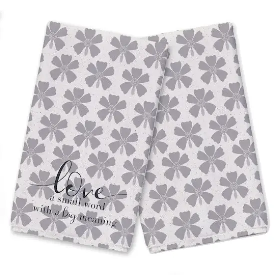 Love Has a Big Meaning Tea Towel Set {1}