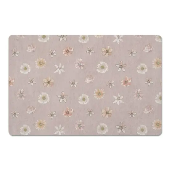 Florals Floor Mat Blush {1}