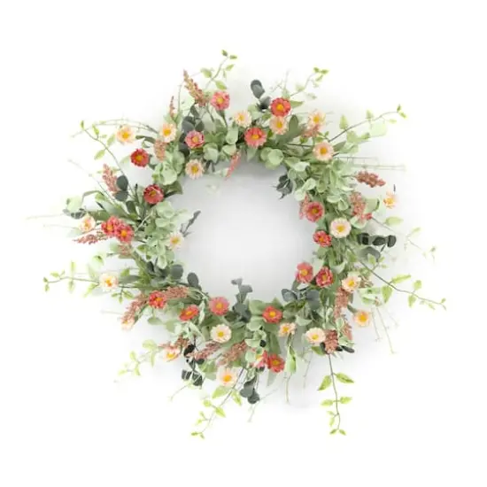 24" Mini Daisy Wreath {1}