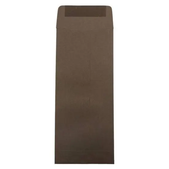 JAM Paper 4.75" x 11" Chocolate Brown Policy Business Envelopes, 50ct. {3}