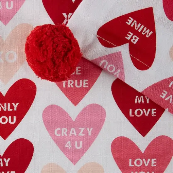 DII&reg; 72" Conversation Hearts Print Table Runner {10}