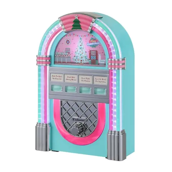 9" Teal Retro Jukebox {5}