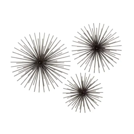 Black Metal Contemporary Wall D&eacute;cor Set, 3ct. {1}