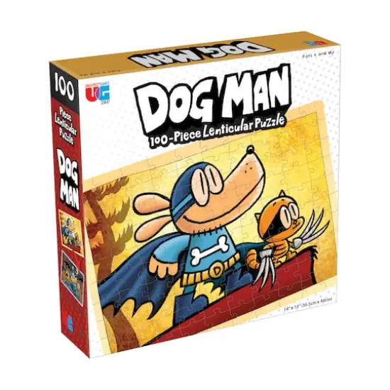 Dog Man Adventures 100 Piece Lenticular Jigsaw Puzzle {1}