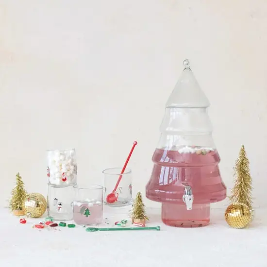 Hello Honey&reg; 8qt. Clear Tree-Shaped Glass Beverage Dispenser {3}