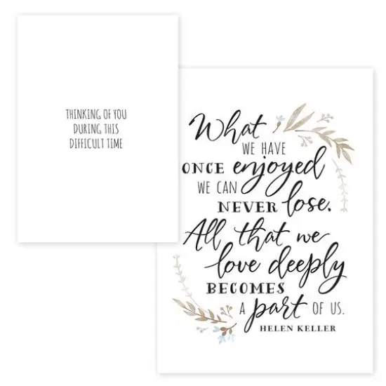 Hortense B. Hewitt Co. Floral Typography Sympathy Cards {3}