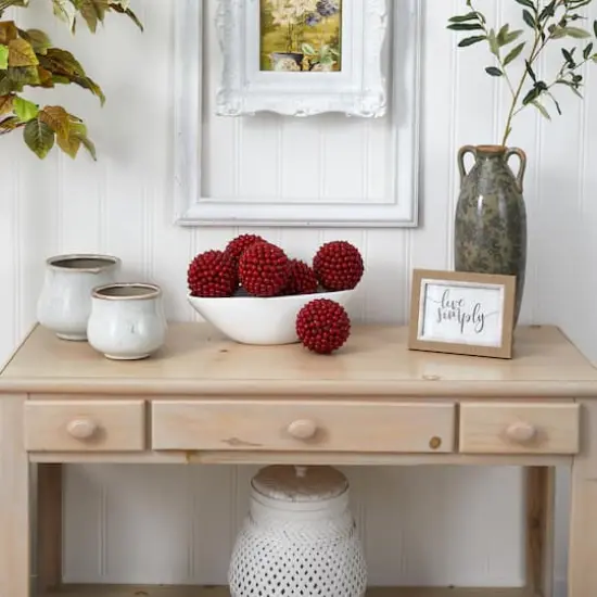 5" Red Berry Ball Set {7}