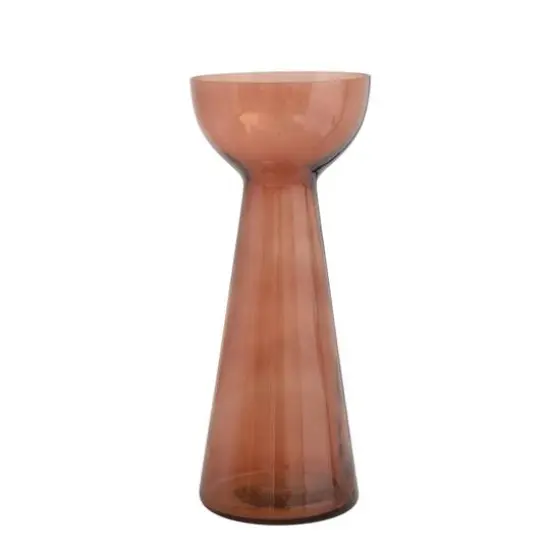 Hello Honey&reg; 12" Brown Modern Glass Vase {5}