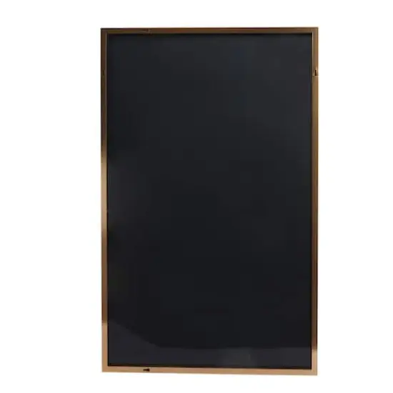 Gold Metal Glam Wall Mirror, 30" x 1" x 47" {5}