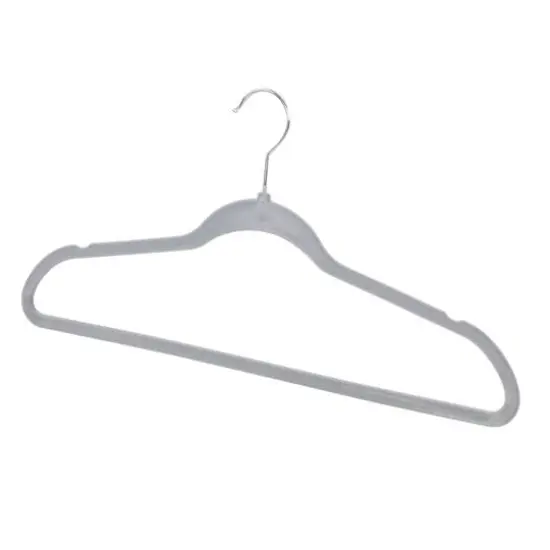 Honey Can Do Gray Slim-Profile Non-Slip Velvet Hangers, 35ct. {4}