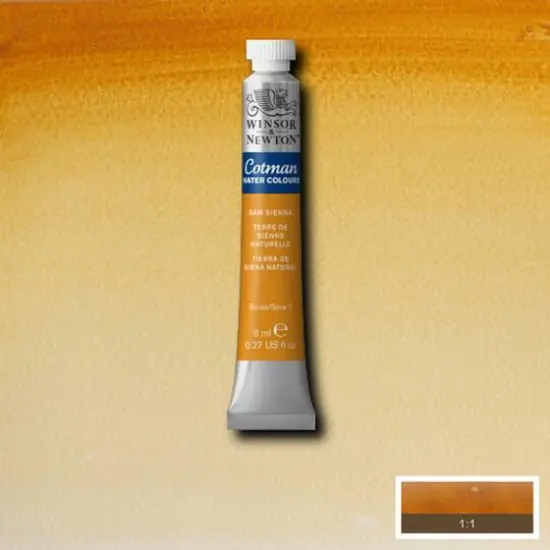 Winsor & Newton&reg; Cotman&reg; Watercolor, 8mL Raw Sienna {1}