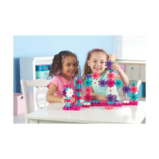 Learning Resources&reg; Gears! Gears! Gears! 100-Piece Deluxe Pink Building Set {6}