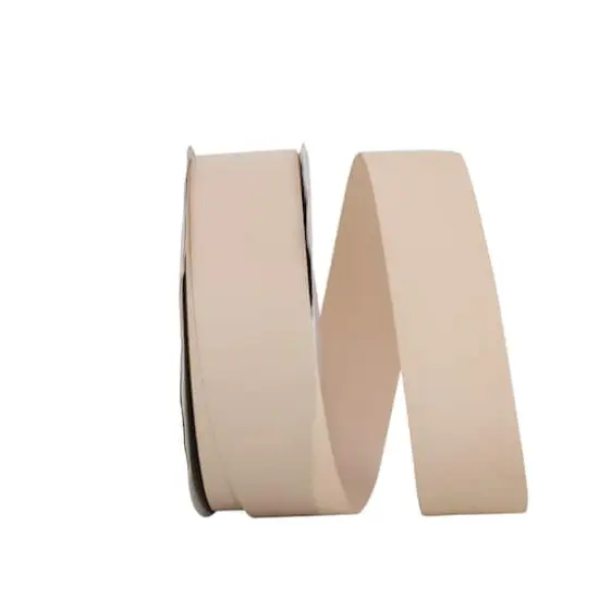 The Ribbon Roll 1.5" x 50yd. Soliterra Taffeta Solid Ribbon Tan {1}