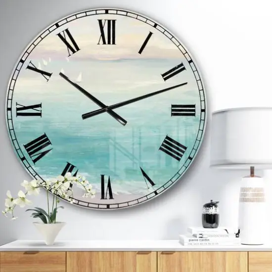 Designart From The Shore Traditional Wall Clock {3}