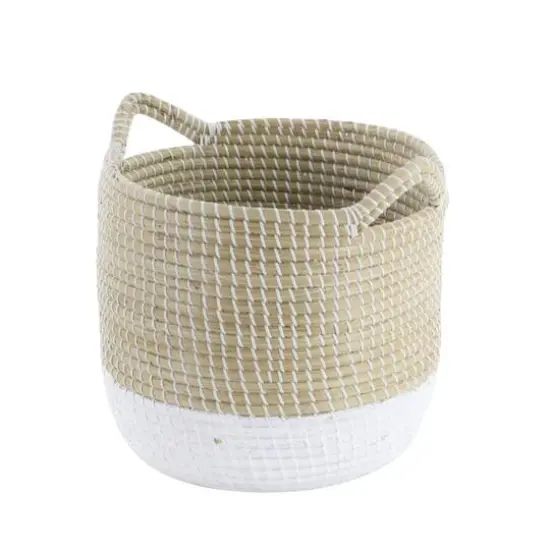 CosmoLiving by Cosmopolitan Brown Sea Grass Contemporary Storage Basket Set {8}
