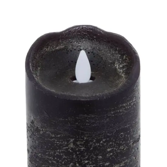 Black Traditional Wax Flameless Candle, 3ct. {8}