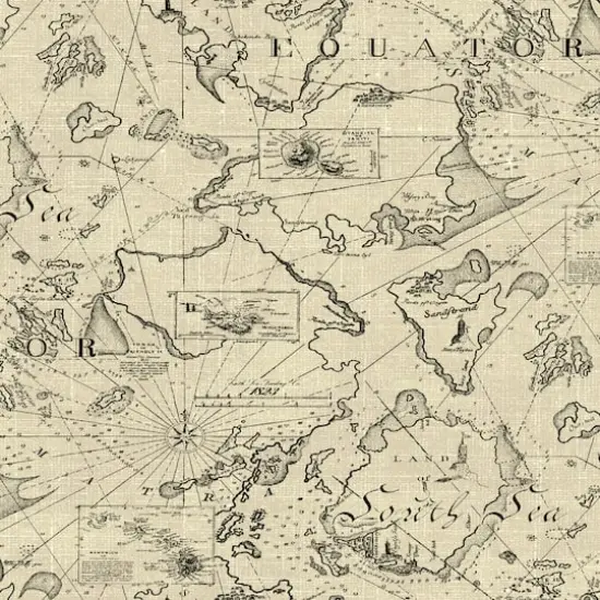 Tommy Bahama&reg; Charted Course Peel & Stick Wallpaper Parchment {1}