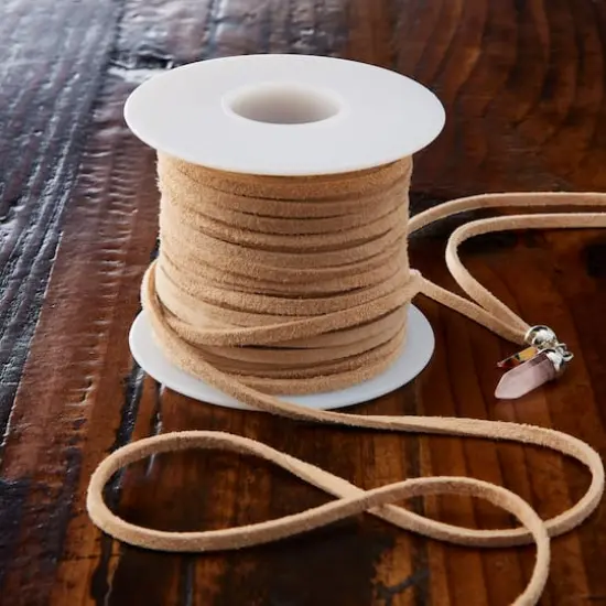 Suede Leather Lace by ArtMinds&trade; Beige {3}