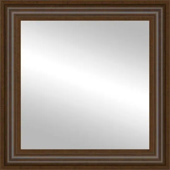 Timeless Frames&reg; Wright 12" x 12" Walnut Framed Mirror {1}