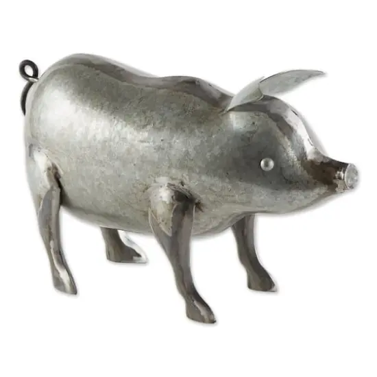 Galvanized Pig Sculpture {1}