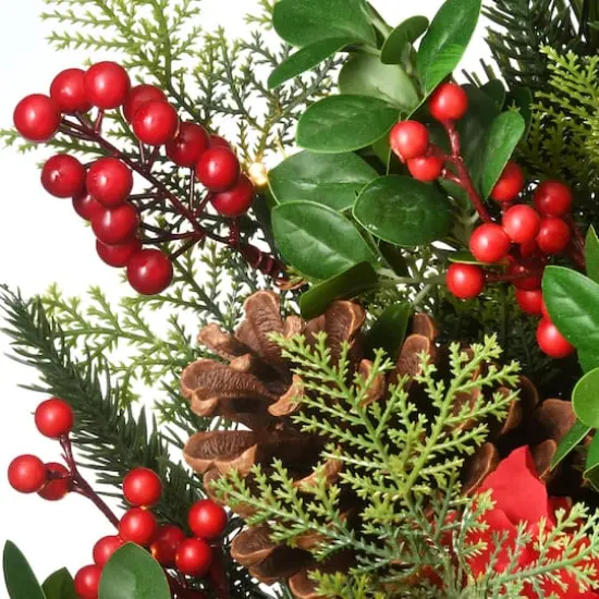 30" Warm White LED Decorated Vienna Waltz Wreath {4}