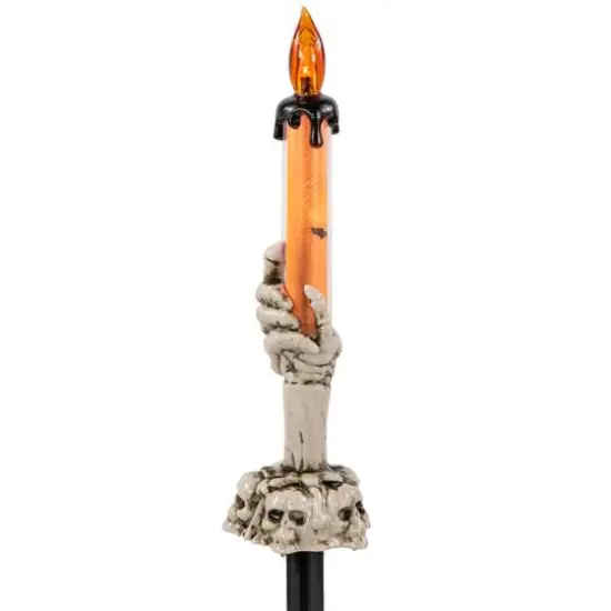 6ct. 8.5" LED Skeleton Halloween Candle D&eacute;cor {6}