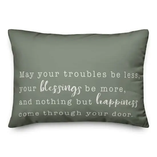 Blessings Be More Indoor/Outdoor Lumbar Pillow {1}