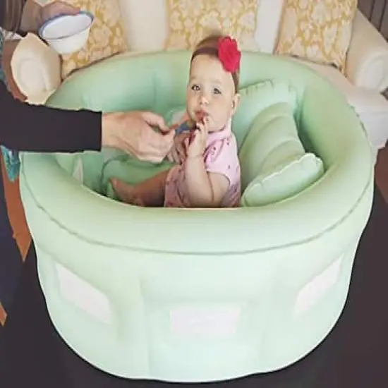 Room to Grow Green 4-in-1 Portable Inflatable Baby Bathinet {3}