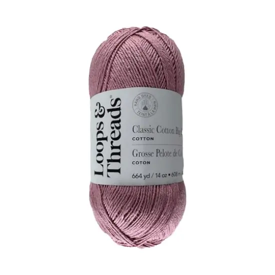 Classic Cotton Big Ball&trade; Solid Yarn by Loops & Threads&reg; Bubblegum {1}