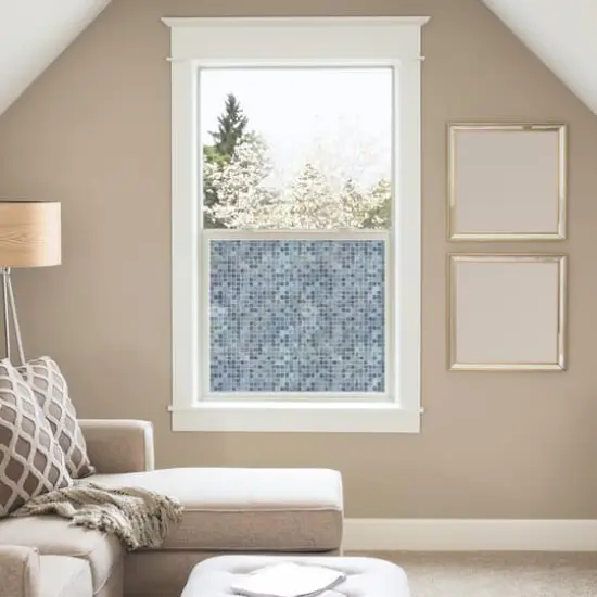 RoomMates Blue Mosaic Privacy Window Film {4}