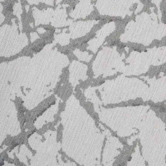 DII&reg; Large Round Marble White Polyester Bin {4}