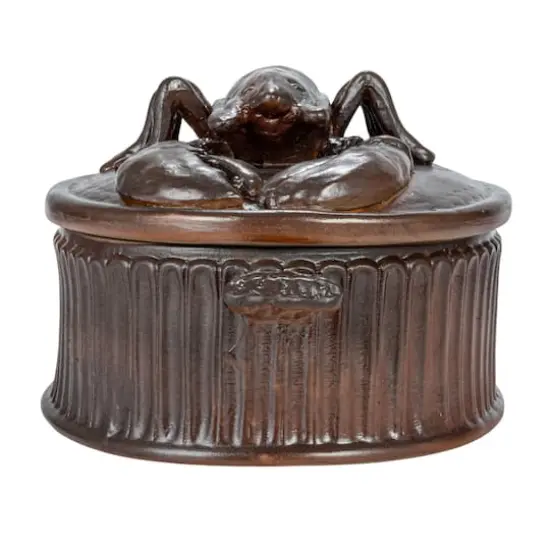 Hello Honey&reg; 12.25" Matte Brown Stoneware Baker with Lobster Design {8}