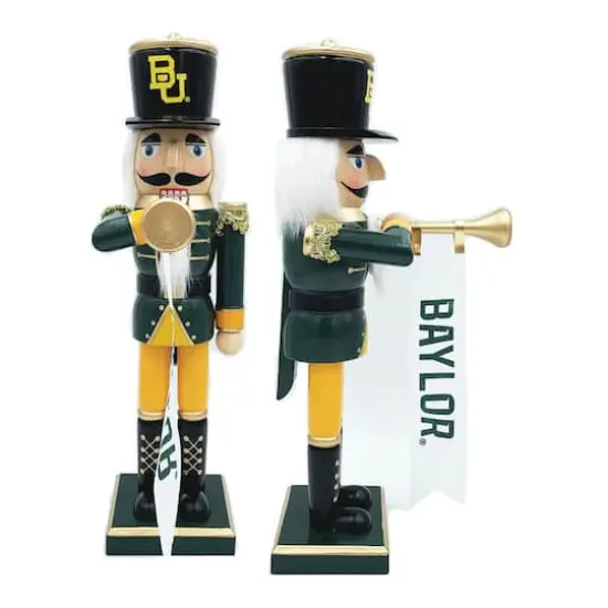 14" College Bugler Nutcracker Baylor {1}