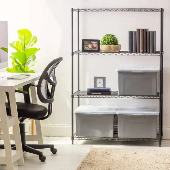 IRIS Gray Snap Tight Plastic Letter & Legal File Organizer Box, 3ct. {8}