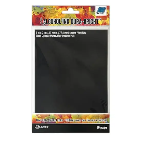 Tim Holtz&reg; Alcohol Ink Dura-Bright&reg; Black Film, 10ct. {1}