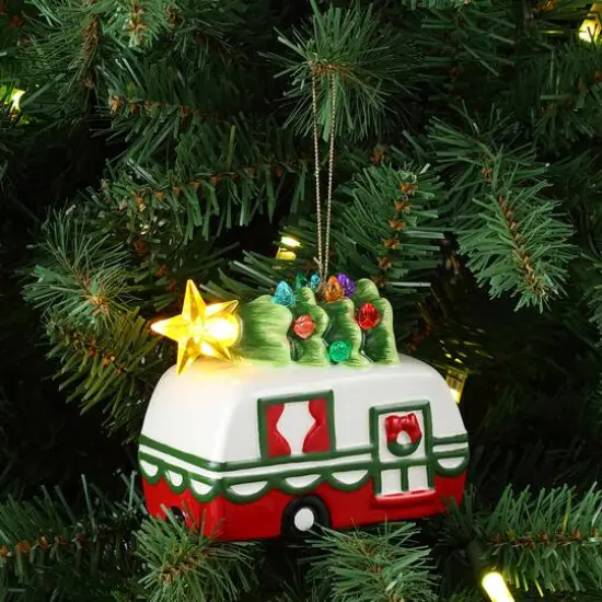 2ct. Ceramic Retro Vehicle Ornaments {9}