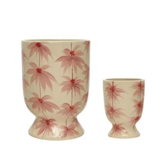 Hello Honey&reg; 5" Round Stoneware Footed Planter {3}