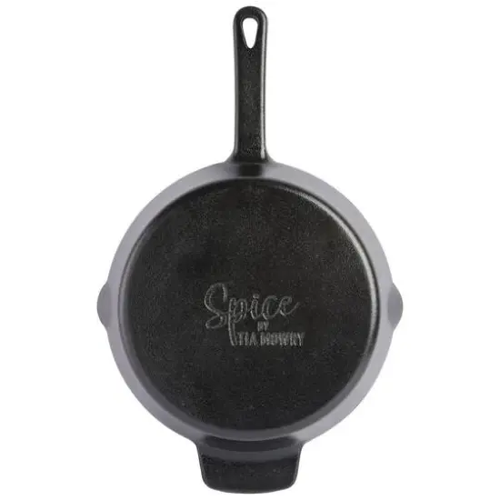 Spice by Tia Mowry Savory Saffron 8" Preseasoned Cast Iron Skillet {6}