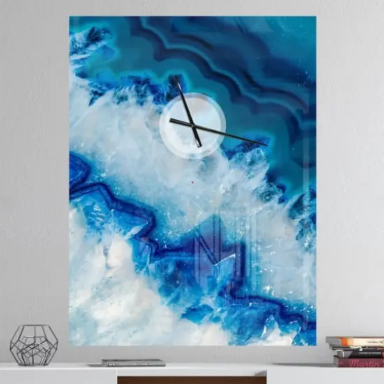 Designart Geode Slice Macro Wall Clock {3}