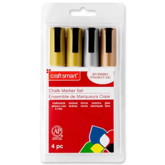Metallic Chalk Marker Set by Craft Smart&reg; {4}