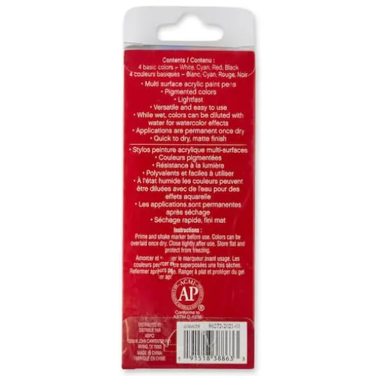 1.2mm Permanent Paint Pens Basic Set by Craft Smart&reg; {5}