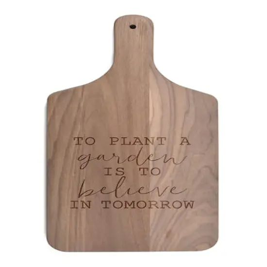 To Plant a Garden Walnut Paddle Cutting Board {1}