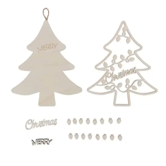 6" Merry Christmas Tree DIY Wood D&eacute;cor Kit by Make Market&reg; {4}