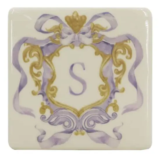 4.5" x 4" Ceramic Monogram D&eacute;cor by Ashland&reg; S {1}